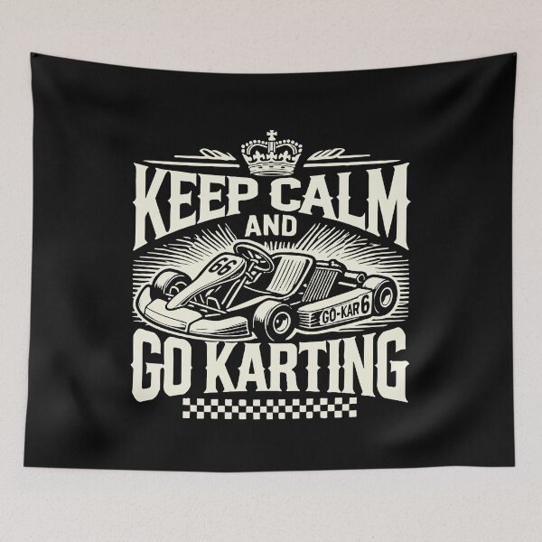 Item preview, Keep Calm And Go-kart Driving designed and sold by LuminOrb.