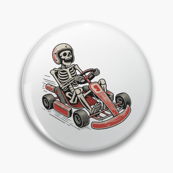 Item preview, Funny Skeleton Go-kart Driver Adventure designed and sold by LuminOrb.