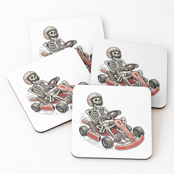 Item preview, Funny Skeleton Go-kart Driver Adventure designed and sold by LuminOrb.