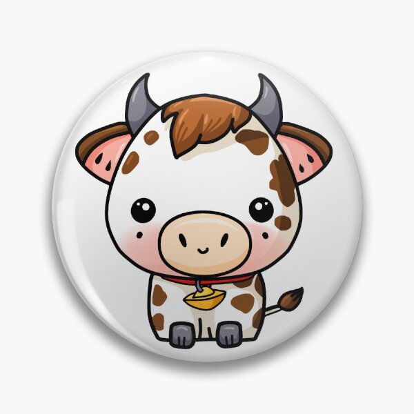 Item preview, Lunar New Year Ox Cow with Bell Collar designed and sold by Sweet Dreams Of Art.