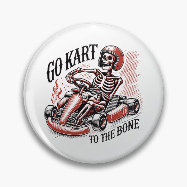 Item preview, Go-kart Down To The Bones Retro Look designed and sold by LuminOrb.