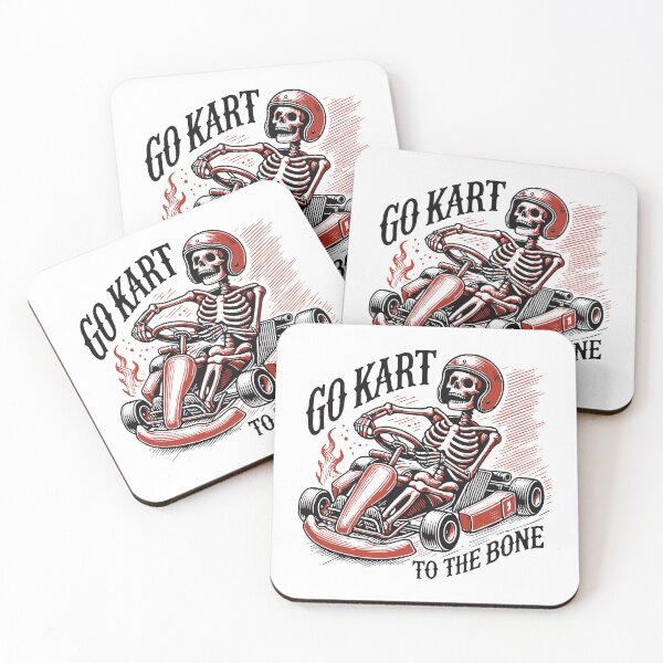 Item preview, Go-kart Down To The Bones Retro Look designed and sold by LuminOrb.