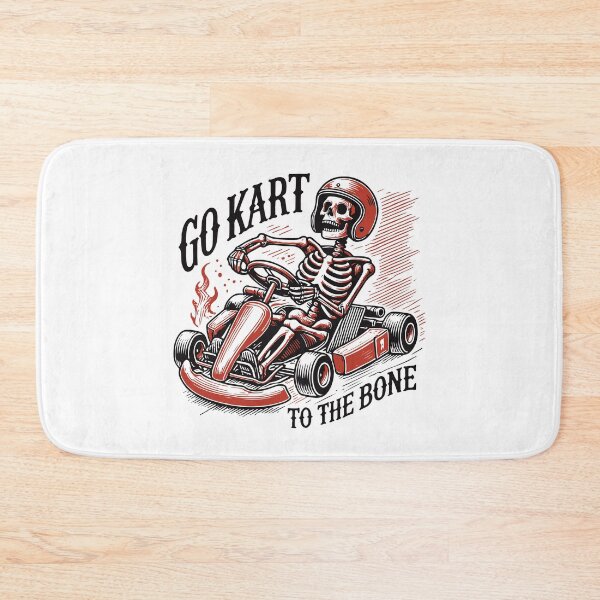 Item preview, Go-kart Down To The Bones Retro Look designed and sold by LuminOrb.
