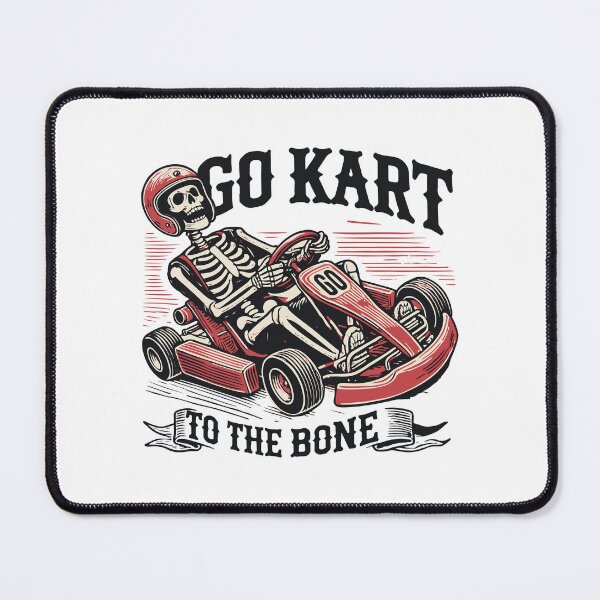 Item preview, Go-kart Up To The Bones Skeleton Racer designed and sold by LuminOrb.