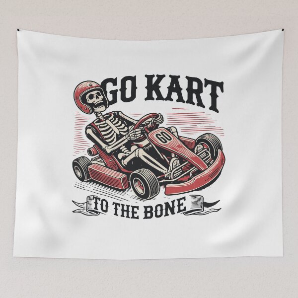 Item preview, Go-kart Up To The Bones Skeleton Racer designed and sold by LuminOrb.