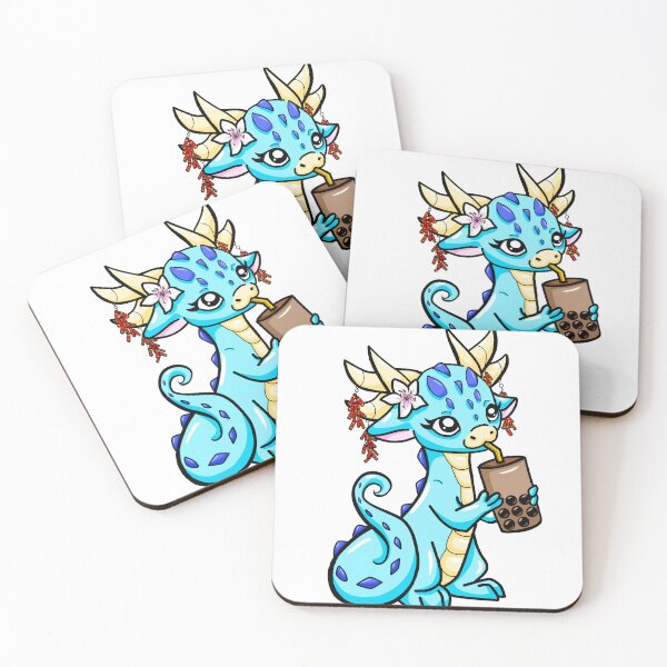 Item preview, Lunar New Year Lucky Dragon Drinking Boba designed and sold by Sweet Dreams Of Art.