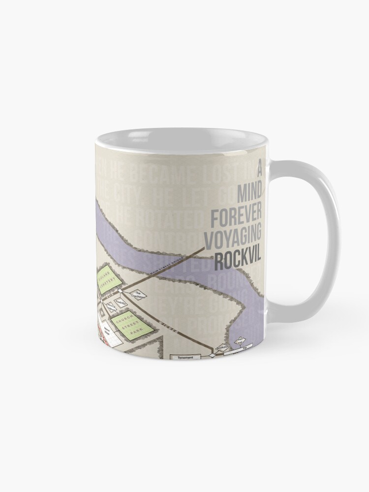 Thumbnail 5 of 6, Coffee Mug, A Mind Forever Voyaging Map designed and sold by aaronareed.