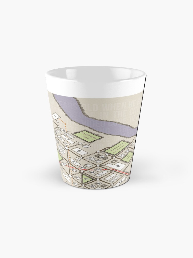 Thumbnail 2 of 4, Coffee Mug, A Mind Forever Voyaging Map designed and sold by aaronareed.