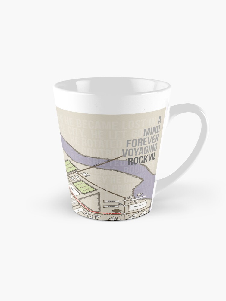 Thumbnail 1 of 4, Coffee Mug, A Mind Forever Voyaging Map designed and sold by aaronareed.