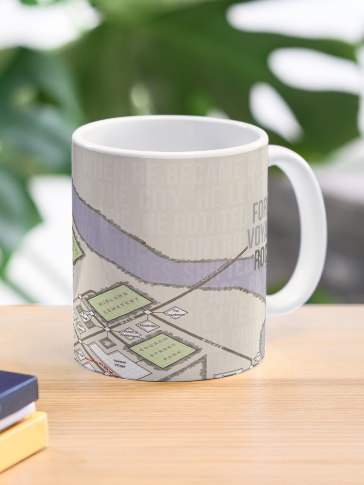 Thumbnail 1 of 6, Coffee Mug, A Mind Forever Voyaging Map designed and sold by aaronareed.