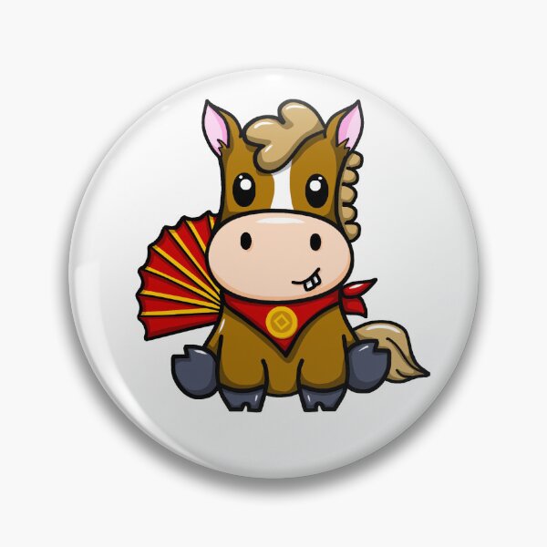 Item preview, Lunar New Year Horse with Fan and Bandana designed and sold by Sweet Dreams Of Art.