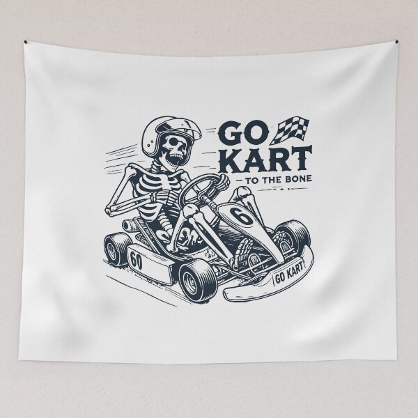 Item preview, Go Kart To The Bone Retro Style designed and sold by LuminOrb.