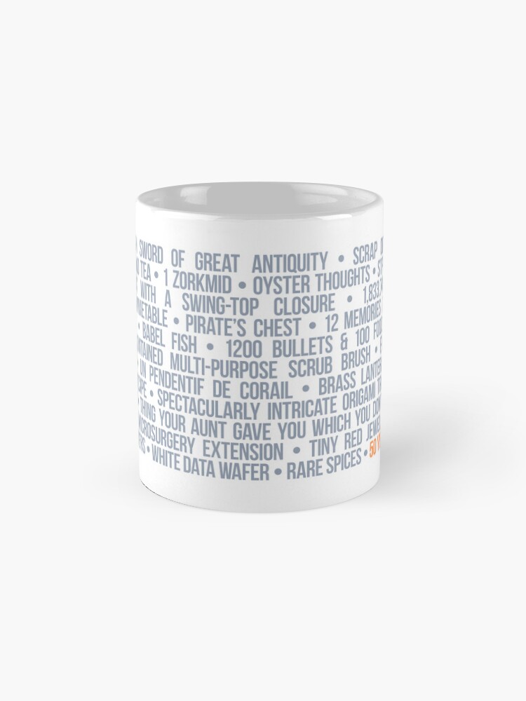 Thumbnail 4 of 6, Coffee Mug, Text Adventure Inventory designed and sold by aaronareed.