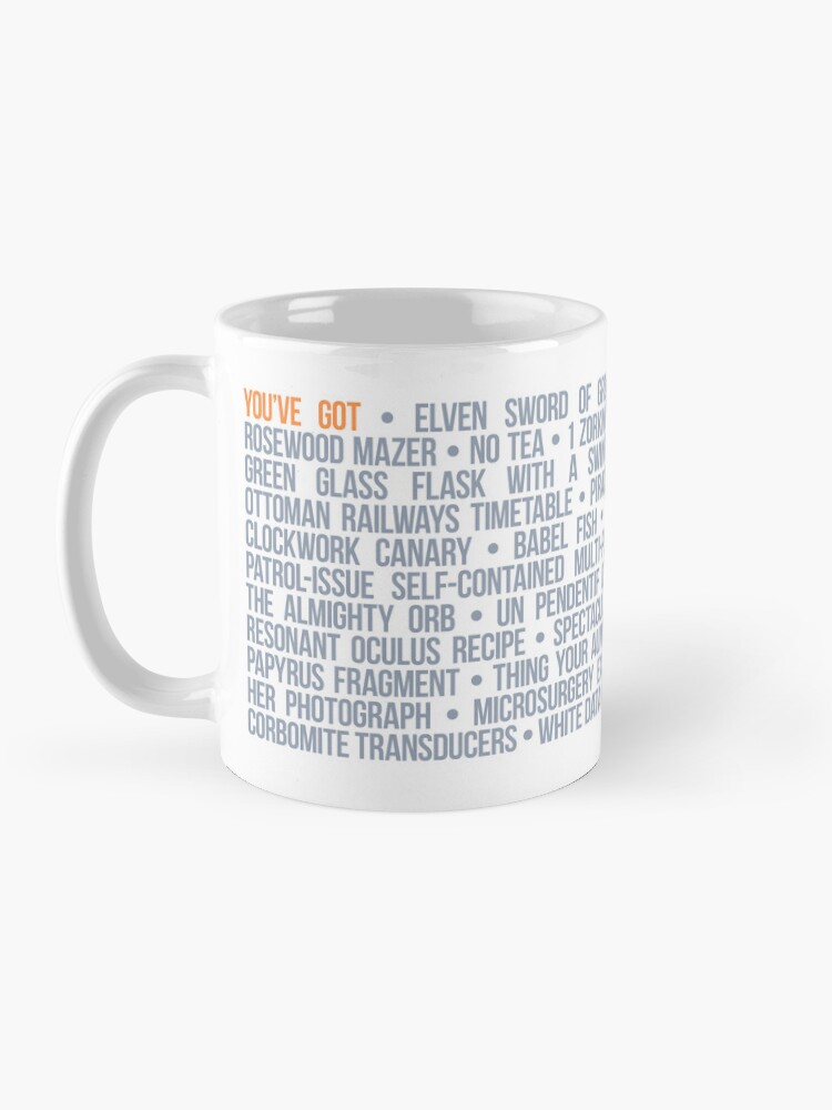 Thumbnail 3 of 6, Coffee Mug, Text Adventure Inventory designed and sold by aaronareed.