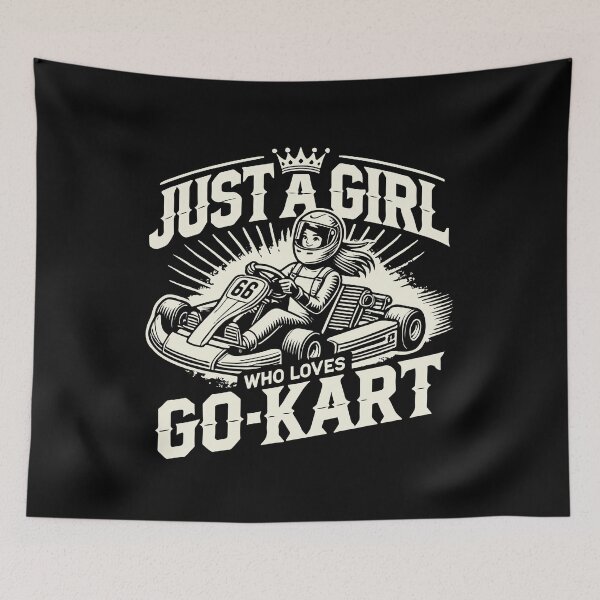 Item preview, Just A Girl Who Loves Go-kart designed and sold by LuminOrb.