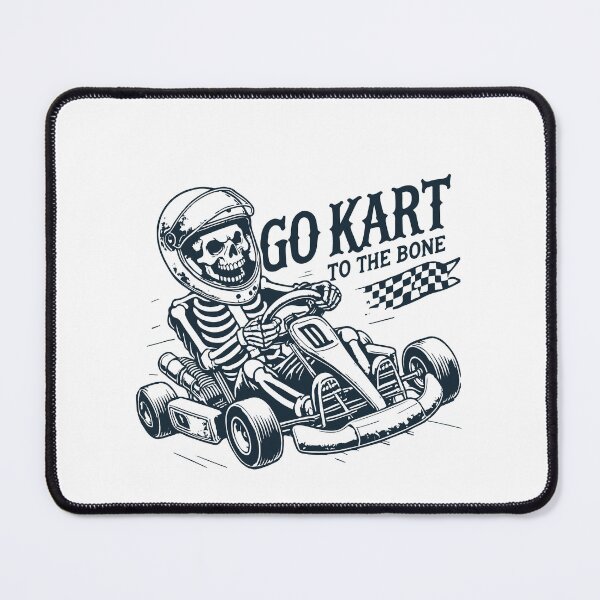 Item preview, Skeleton Go-kart To The Bone Retro Style designed and sold by LuminOrb.