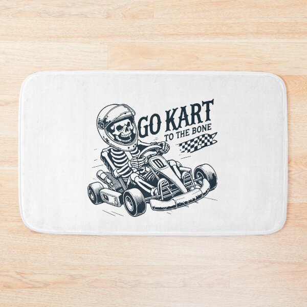 Artikelvorschau, Skelett Go-Kart Bis Auf Die Knochen Retro Stil entworfen und verkauft von LuminOrb.