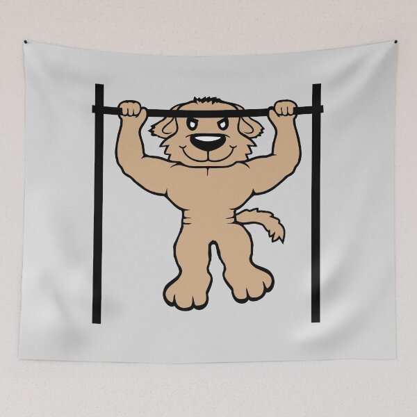Item preview, Dog Pull-Ups Bar Muscles Gym Pull-Up Bar Bodybuilder Fit designed and sold by shirt-o-mat.