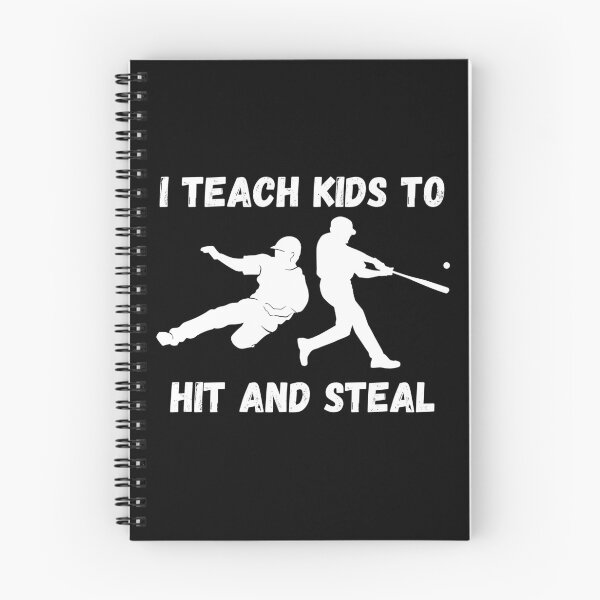 Item preview, I Teach Kids to Hit and Steal - Funny Baseball Coach Shirt designed and sold by DucksOnAPond.