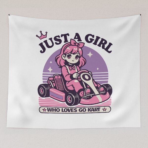 Item preview, Just A Girl Who Loves Go-kart designed and sold by LuminOrb.