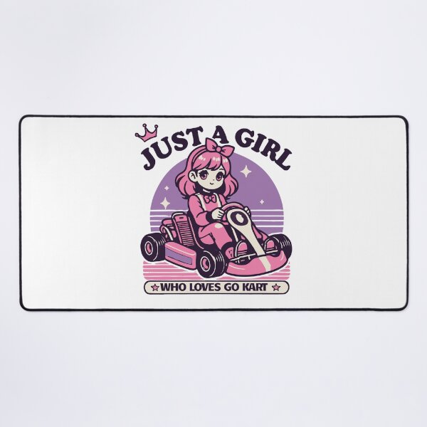 Item preview, Just A Girl Who Loves Go-kart designed and sold by LuminOrb.
