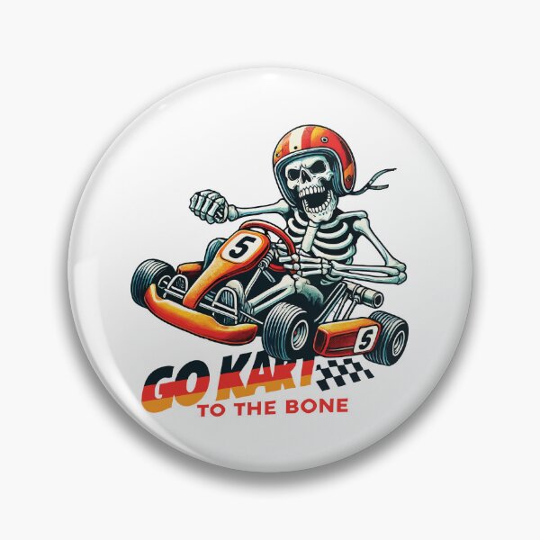 Item preview, Go-kart To The Bone Racer Skeleton designed and sold by LuminOrb.