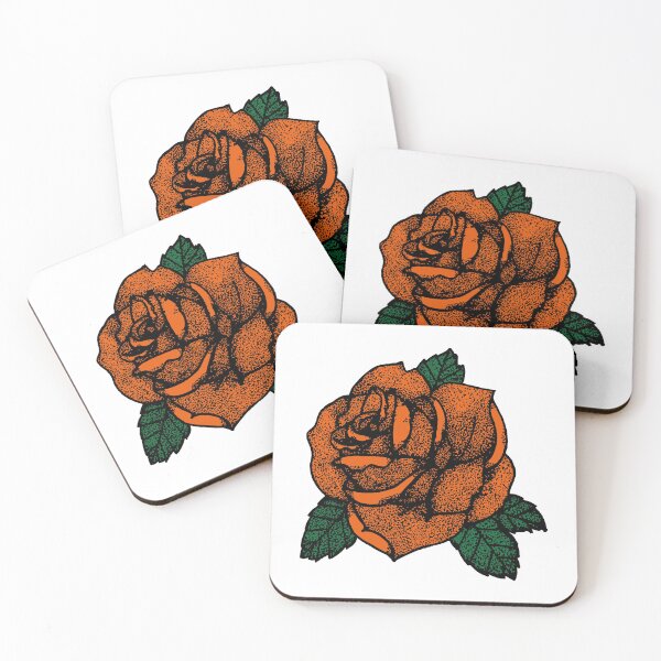Item preview, Orange Rose Stippled designed and sold by LO Design.