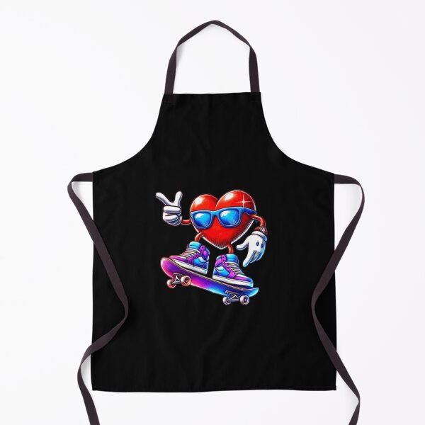 Item preview, Red Heart Skateboarding Happy Valentine's Day Funny Skater designed and sold by Creat-Des.