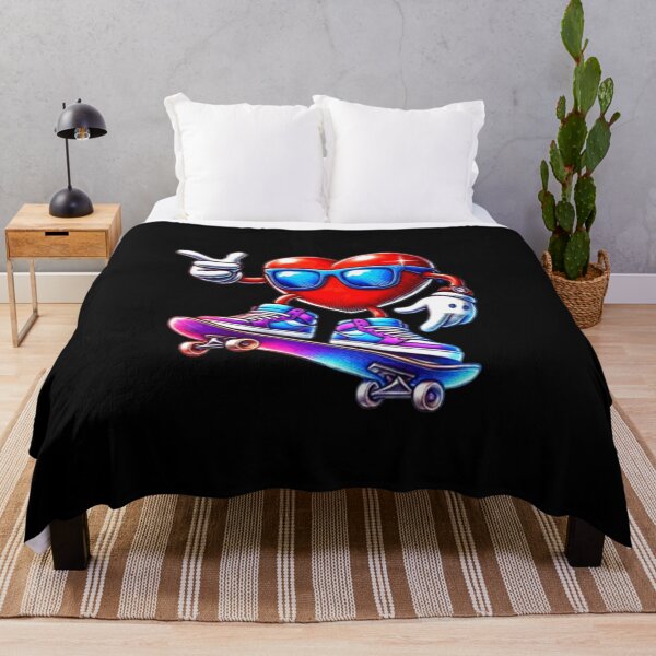 Item preview, Red Heart Skateboarding Happy Valentine's Day Funny Skater designed and sold by Creat-Des.