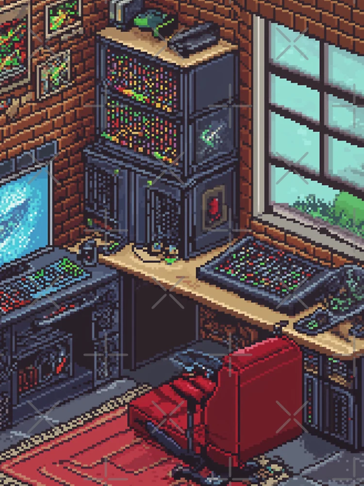 Thumbnail 4 of 4, iPhone Case, Gameroom In 8bit designed and sold by Rtymer.