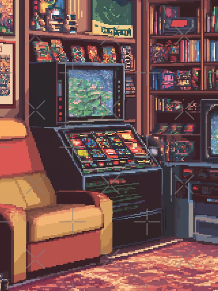 Thumbnail 4 of 4, iPhone Case, Gameroom In 8bit designed and sold by Rtymer.