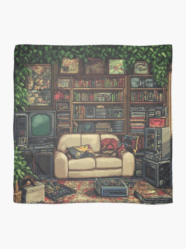 Thumbnail 2 of 3, Scarf, Gameroom In 8bit designed and sold by Rtymer.