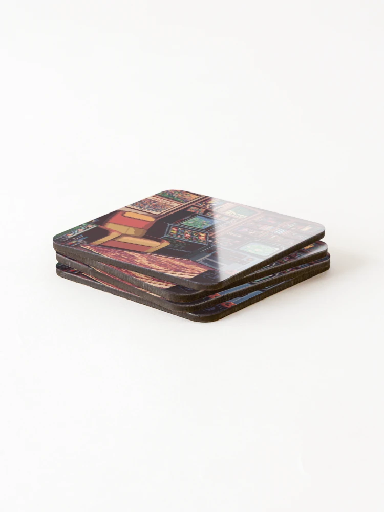 Thumbnail 4 of 5, Coasters (Set of 4), Gameroom In 8bit designed and sold by Rtymer.