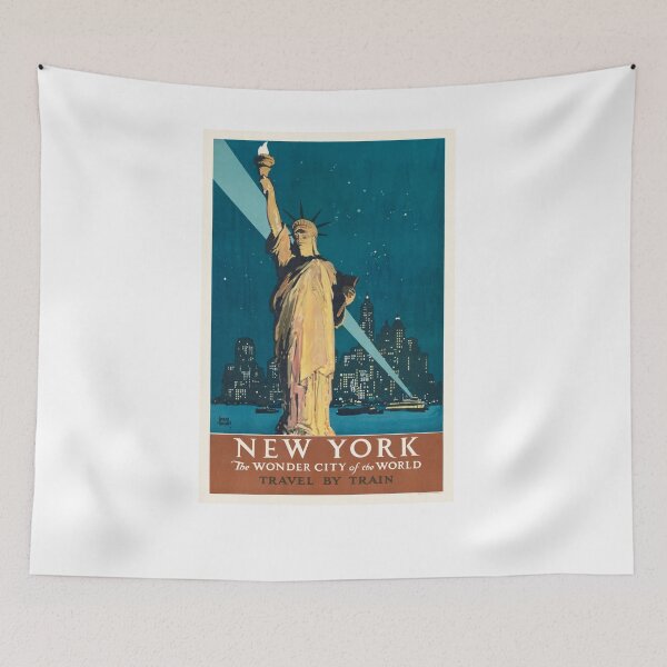 Item preview, New York, The Wonder City Of The World Travel By Train Poster By Adolph Treidler designed and sold by Oldetimemercan.