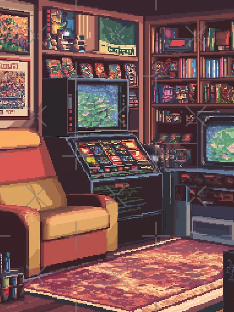 Thumbnail 3 of 3, Scarf, Gameroom In 8bit designed and sold by Rtymer.