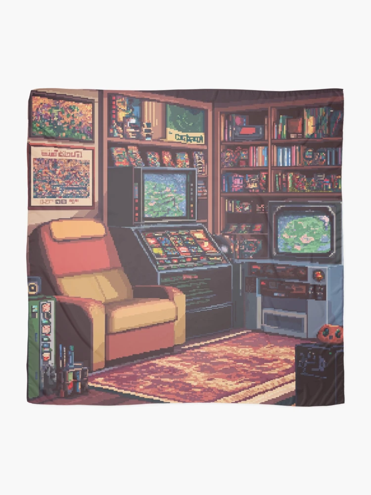 Thumbnail 2 of 3, Scarf, Gameroom In 8bit designed and sold by Rtymer.