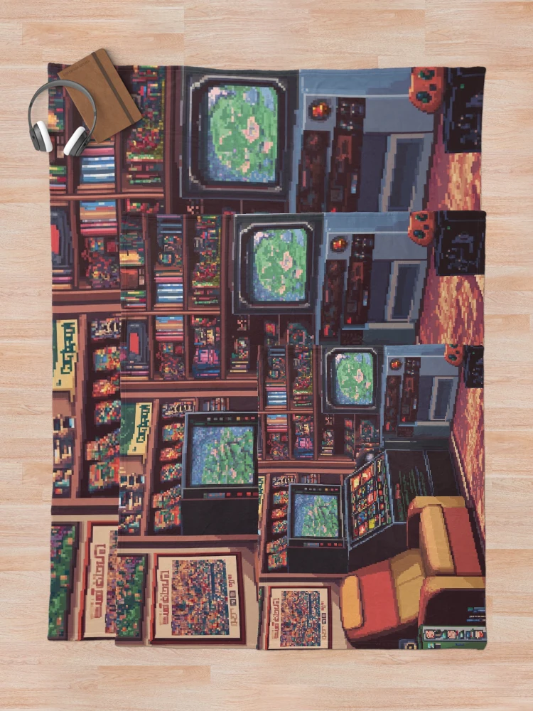 Thumbnail 5 of 6, Throw Blanket, Gameroom In 8bit designed and sold by Rtymer.