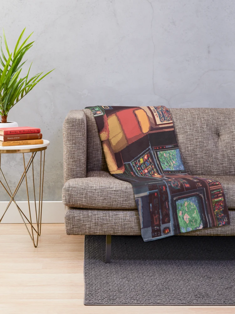Thumbnail 2 of 6, Throw Blanket, Gameroom In 8bit designed and sold by Rtymer.