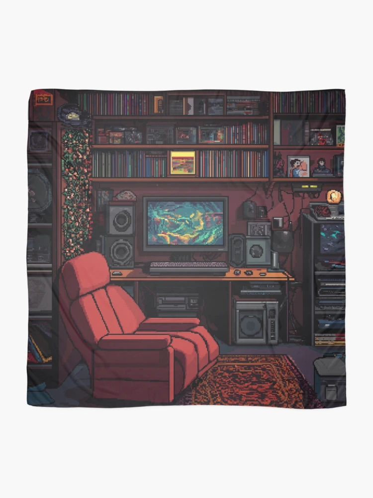 Thumbnail 2 of 3, Scarf, Gameroom In 8bit designed and sold by Rtymer.