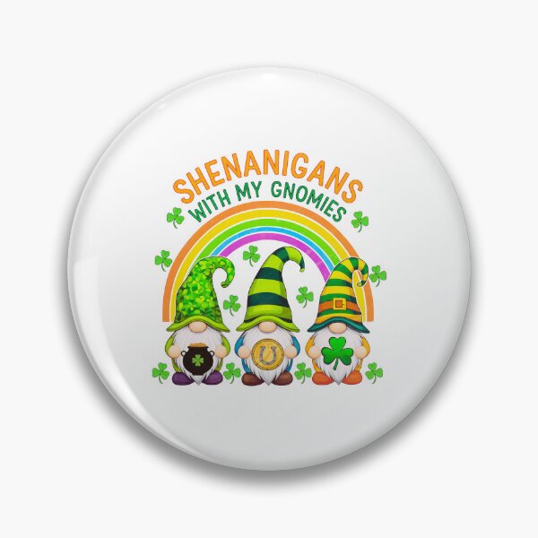 Item preview, Shenanigans with My Gnomies: Colorful St. Patrick’s Day Gnome Art designed and sold by elynne9.