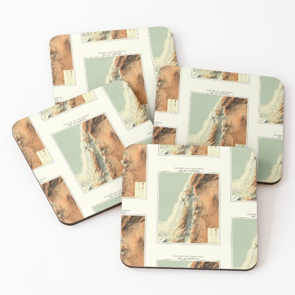 Item preview, 1906 Palestine Orographical Shaded Relief 3D Map digitally-rendered designed and sold by ThinkAboutMaps.