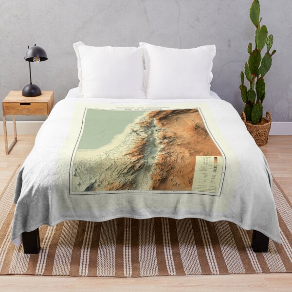 Item preview, 1906 Palestine Orographical Shaded Relief 3D Map digitally-rendered designed and sold by ThinkAboutMaps.