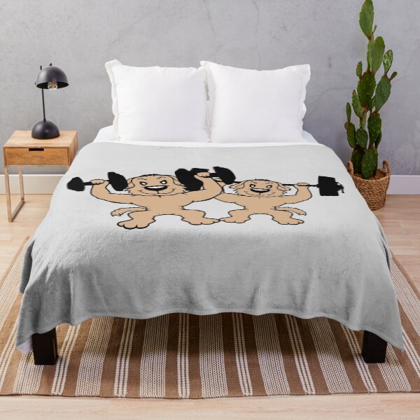 Item preview, 2 Dogs Bodybuilder Strong Muscles Gym Weightlifting Two Team Friends designed and sold by shirt-o-mat.