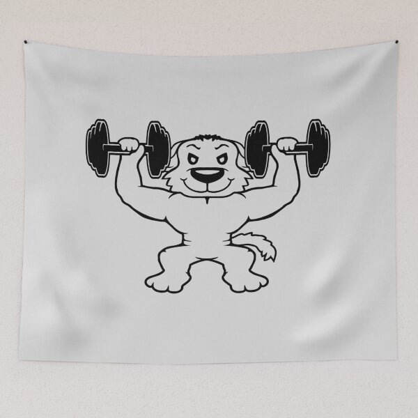 Item preview, Dog Bodybuilder Strong Muscles Gym Weightlifting Dumbbells Strong designed and sold by shirt-o-mat.
