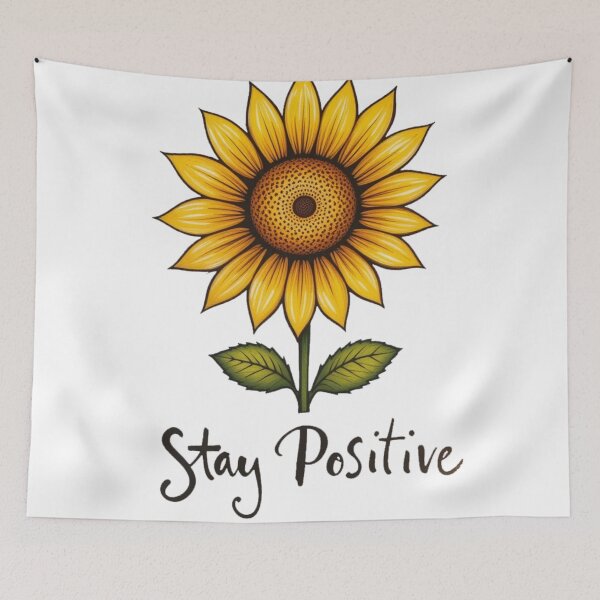 Item preview, Sunflower Glow Stay Positive designed and sold by RebelPaintBrush.