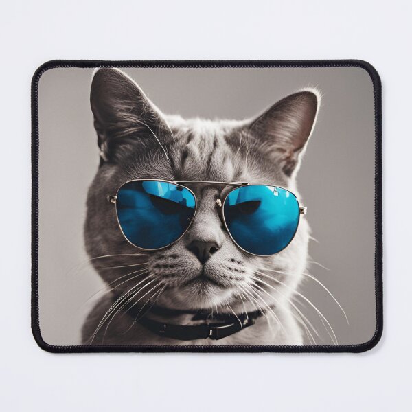 Item preview, Chic Cat Sporting Trendy Shades 4 designed and sold by FusionGaze.