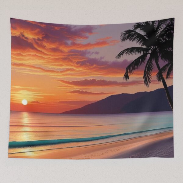 Item preview, Serene Horizons: Beach Sunset Bliss designed and sold by Chippychips1.