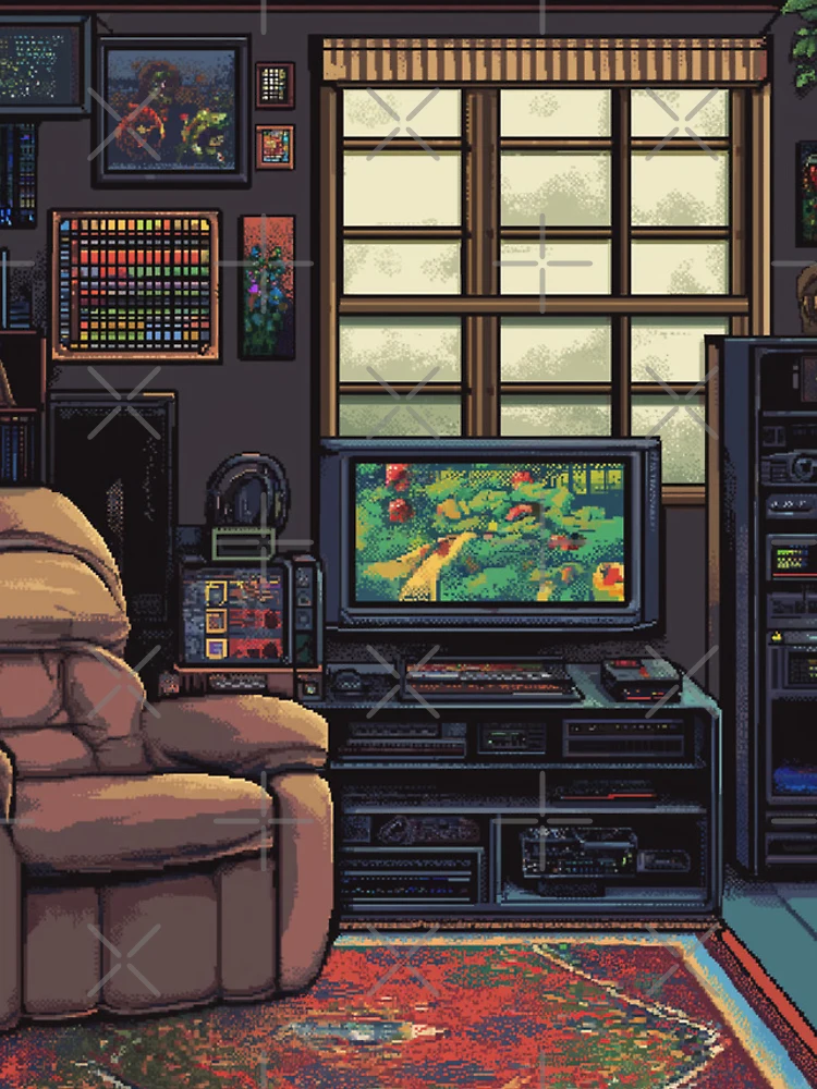 Thumbnail 4 of 4, iPhone Case, Gameroom In 8bit designed and sold by Rtymer.