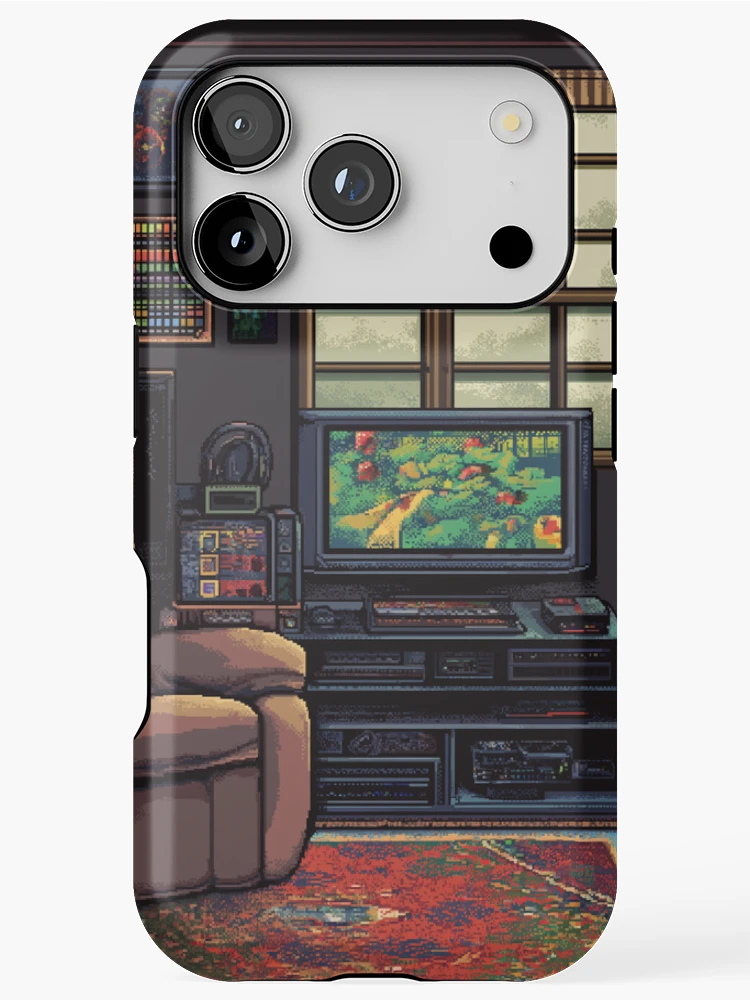 Thumbnail 1 of 4, iPhone Case, Gameroom In 8bit designed and sold by Rtymer.