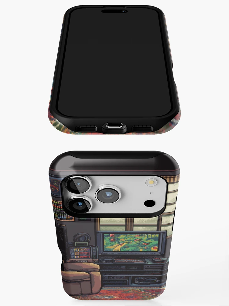 Thumbnail 3 of 4, iPhone Case, Gameroom In 8bit designed and sold by Rtymer.
